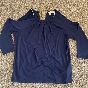 Michael Kors blouse with gold detailing size small